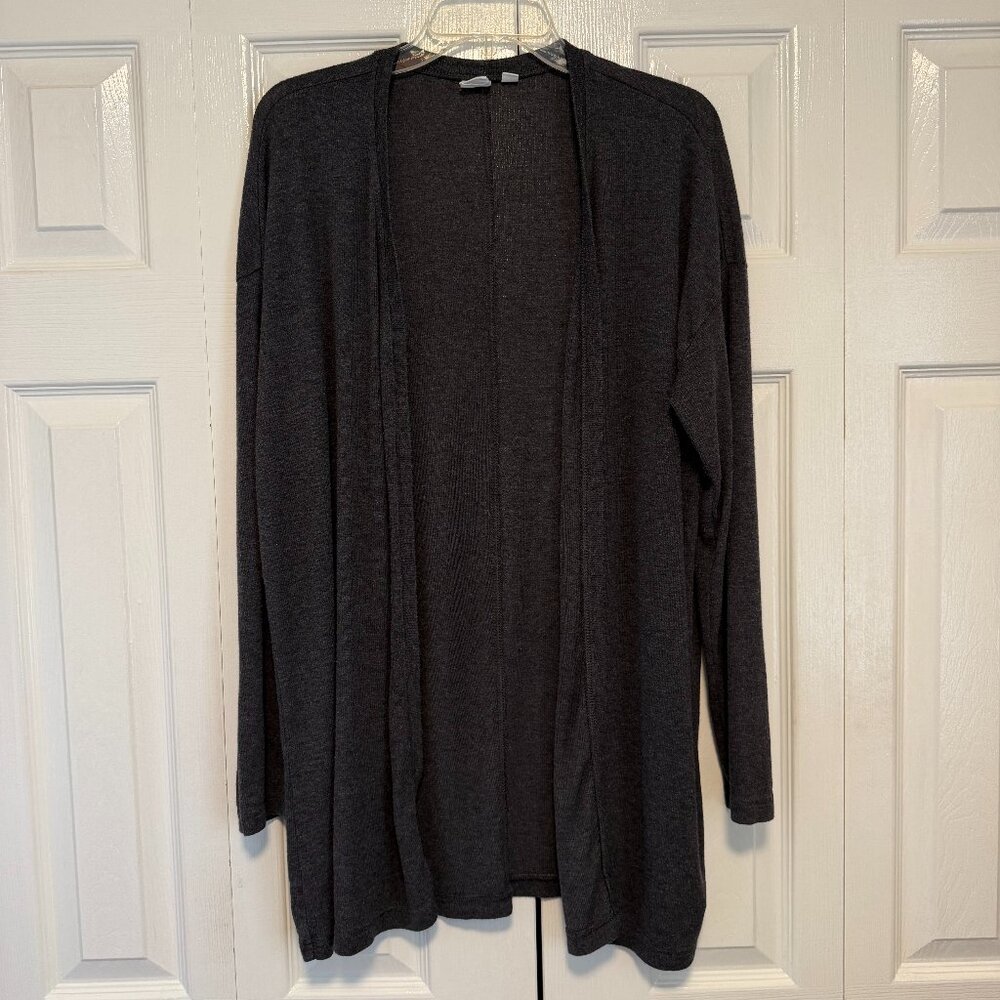 GAP Women's Charcoal Open-Front Cardigan